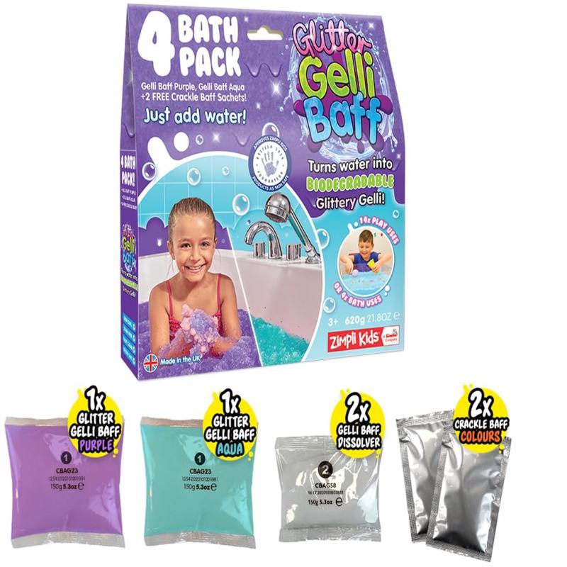 Gelli Baff Purple Aqua With 2 Crackle 600g 6614